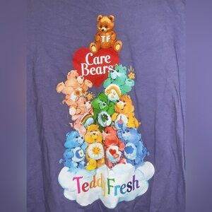Teddy Fresh Purple Care Bears Short Sleeve Tee
